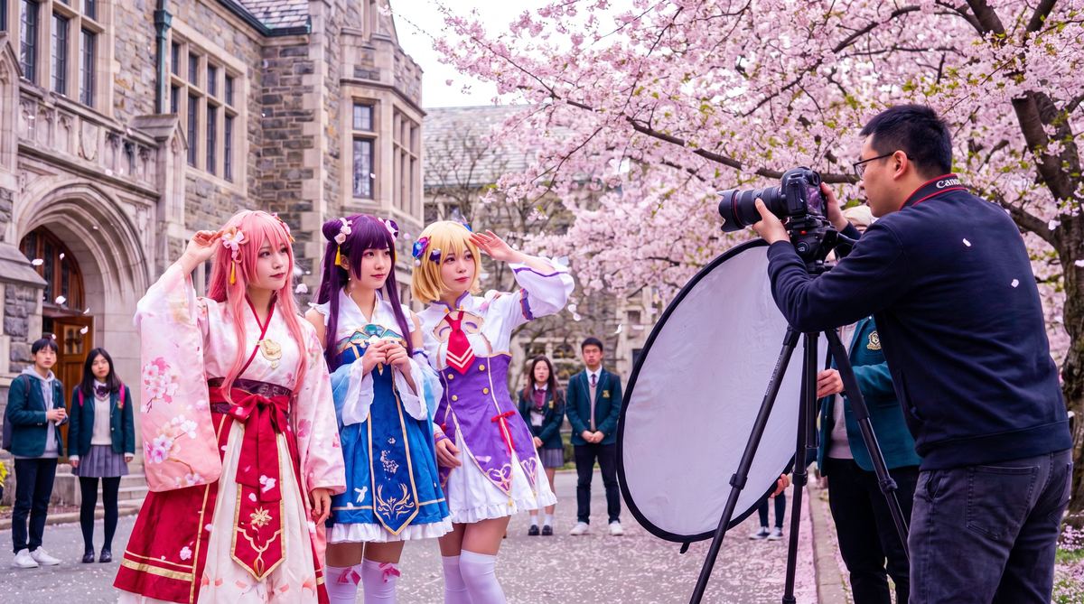 抖音风传媒-Cosplay传媒教程二次元影像演示